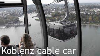 GERMANY: Koblenz cable car over Rhine / Ehrenbreitstein Fortress