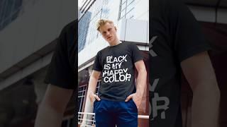 ⭕Black Is My Happy Color | T-Shirt Mockup In Adobe PhotoShop.#shorts #photoshop #tshirt #foryou