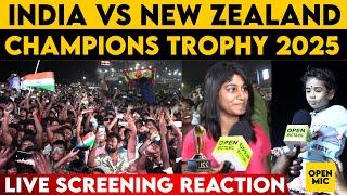 India New Zealand Champions Trophy 2025 Final: Chennai's Marina Beach Fans React to Live Screening