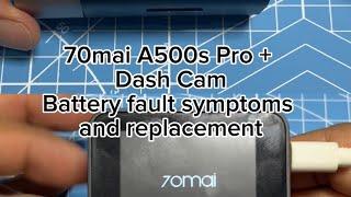 DIY Replacing battery 70mai A500s Pro Plus dash cam