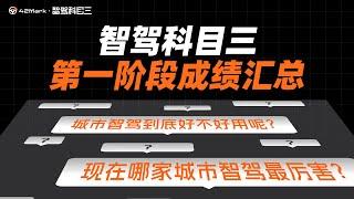 智驾科目三第一季收官！各家城市智驾成绩汇总