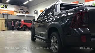 Duster Oroch 2016 - Estribo Plataforma Preto - Estribo Plataforma Slim CCF - Dk136 Acessórios