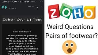 ZOHO L1 Test for QA Automation Testing Experience | Real Time L1 Test Questions