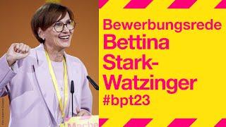 Bewerbungsrede Bettina Stark Watzinger für das Präsidium | #bpt23