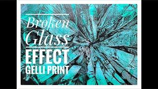 Easy Broken Glass Effect Gelli Print  #gelliprinting #texture #howto #tissuepapercraft #tutorial