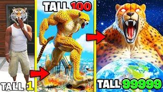 Franklin Become The Tallest Tiger Ever in GTA 5 | Techerz