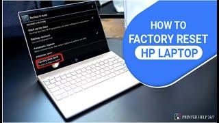 How to factory reset your HP laptop