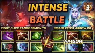 INTENSE HARD CARRY BATTLE | RIGHT CLICK RANGE DEMON TERRORBLADE VS. INSANE FROST ARROW DROW RANGER