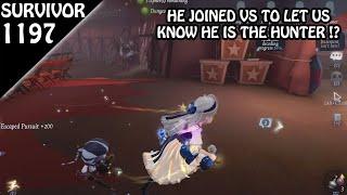 When the hunter is my discord member - Survivor Rank #1197 (Identity v)