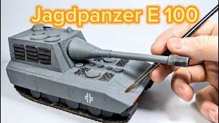 Склеиваем Jagdpanzer E 100 из Картона и Бумаги