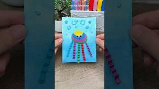 Turn an Ordinary Shell into a Colorful Jellyfish #shorts #art #painting