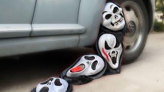 #carlab Experiment: CAR vs  my Scream Mask Collection | Ghostface