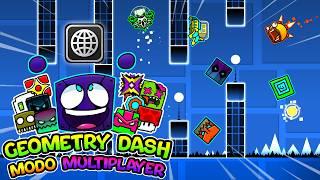 !!!JUGUÉ GEOMETRY DASH EN EL MODO MULTIPLAYER!!! | Geometry Dash 2.2