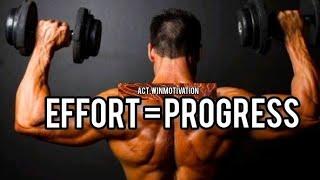 Effort Equal Progress - Motivational word