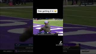 Dak Prescott pregame workout 