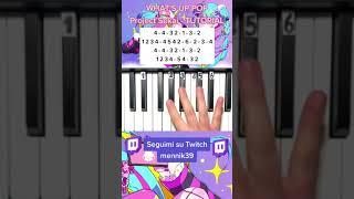 What's Up Pop - Project Sekai (プロセカ) - Easy piano TUTORIAL #shorts