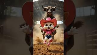 Brave Mom Cat Fights Off Angry Bull to Save Her Kitten! #cat #cutecat #catlover #ai