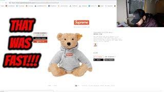 WHATTTT?!? SUPREME BEAR WEEK18 FW18  MANUAL CHECKOUT