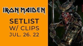 Iron Maiden Live Frankfurt 2022 - Setlist with clips - Review - Up the Irons