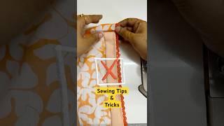Perfect side slit sewing trick #sewinghacks #sewingtechniques