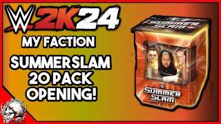 SUMMERSLAM 20+ PACK OPENING! WWE 2K24 MyFaction