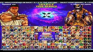 NEW Marvel vs Capcom MAX 2024 (with 44 tag mode) MvC Mugen free fan game