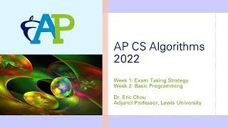 Week 1: Exam Taking Strategy and Week 2: Basic Programming