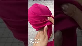 ⬆️Watch Full Tutorial - How to Make a Twisted Turban - Easy DIY