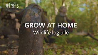 How to build a wildlife log pile | Grow at Home | RHS