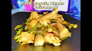 Pork Baguio Beans Guisado | SHA NAIKA'S INATO | Home-Style Cooking | SUBSCRIBE #Vlog004