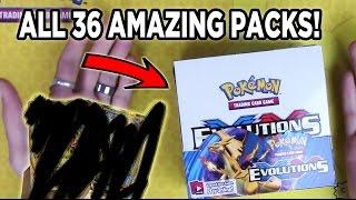 OPENING A EARLY POKEMON EVOLUTIONS WHOLE BOOSTER BOX!!! (EPIC PULLS)..Feat.. Derium's Pokemon