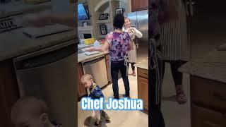 Joshua is more interested in aprons than cooking  #joshuag #family #favor #love #jesus #truth