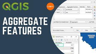 QGIS - How to aggregate features based on a group by expression.