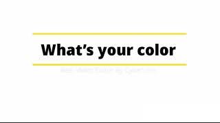 What’s your color meme