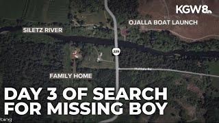 Third day of search for missing toddler in Lincoln County near the Oregon Coast