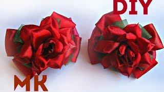 Цветы из лент канзаши \ Flowers of the tapes kanzashi \ мастер класс \ DIY