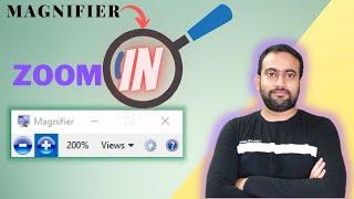 How to Use Windows 10 Magnifier and Keyboard Shortcuts | Magnifier tool Zoom in |