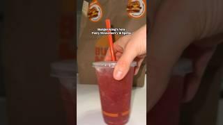 Burger King’s limited-time menu features a “swicy” beverage, Fiery Strawberry & Sprite