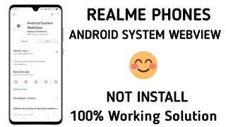 Android System Webview Update Problem In Realme Phones How To Solve 100% Working