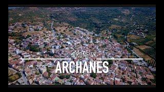 ARCHANES Αρχάνες Drone 4K Heraklion CRETE GREECE Ultra HD