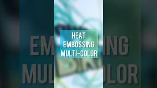 Easy Way to Use Multiple Colors of Embossing Powder! #crafts