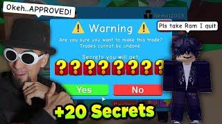 Dude Donates Me 20+ SECRET PETS in Roblox Bubble Gum Simulator