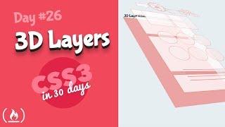 3d Layer Effect: CSS Tutorial (Day 26 of CSS3 in 30 Days)