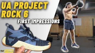 UA PROJECT ROCK 6 | First Impressions & Workout!