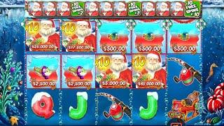 BIG BASS CHRISTMAS 10X MULTIPLIER EPIC GAMEPLAY BONUS BUY ONLINE CASINO ONLINE SLOT 4 FISHERMEN