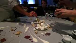 Chef Grant Achatz Preparing Dessert at Alinea