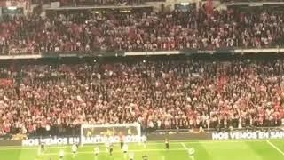 Gol del Pity Martínez visto desde la tribuna con hinchas de Boca- Final copa Libertadores 2018