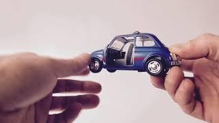 Металлическая машинка Kinsmart 1:24 «Fiat 500» KT5004D, инерционная