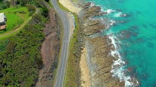 Great Ocean Road Australia  Relaxing Aerial Footage  of the South Eastern Coast Of Victoria 