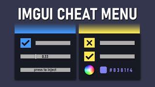 MAKE A PROPER MENU WITH IMGUI